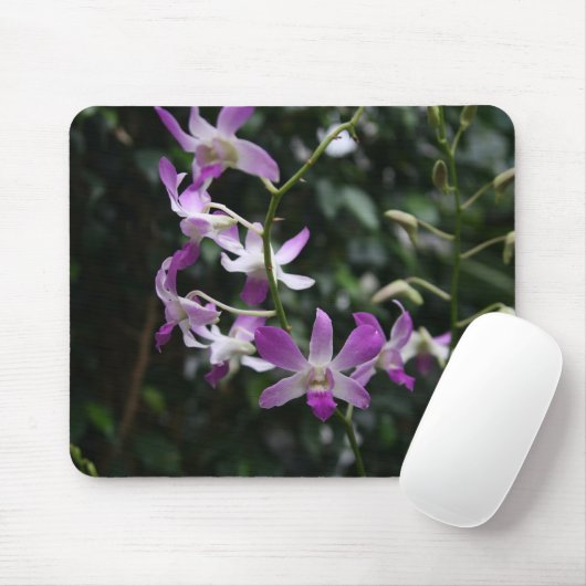 Lila Orchideen Mousepad (Mit Mouse)