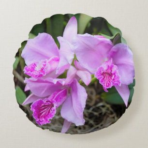 Lila Orchideen Rundkissen Rundes Kissen