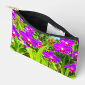 Lila Orchideen-Tasche Zubehörtasche (Offen)