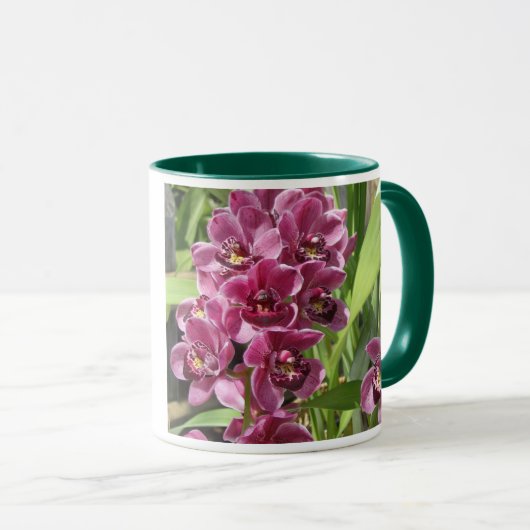 lila Orchideen Tasse (VorderseiteRechts)
