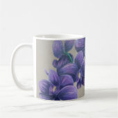Lila Orchideen-Tasse Kaffeetasse (Links)