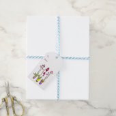 Lila Orchideen Verspielte Blumen Boho Geschenkanhä Geschenkanhänger (Mit Garn)