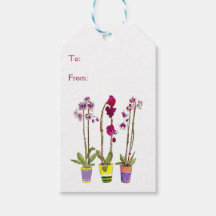 Lila Orchideen Verspielte Florale Boho Geschenkanh