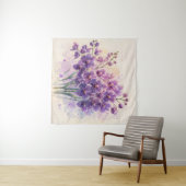 Lila Orchideen Wandteppich (Beispiel (Horizontal))