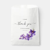 Lila Orchideenhochzeit Geschenktütchen (Vorderseite)