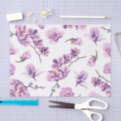 Lila Orchideenpapier Seidenpapier (Handwerk)