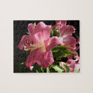 Lila Orchideenpuzzlespiel Puzzle