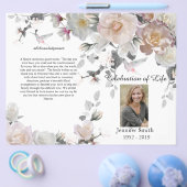 Lila Orchids Hummingbird Beerdigung Programm Flyer (Einzeln)