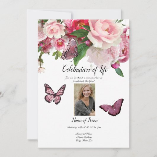 Lila Orchids Hummingbird Einladung (Vorderseite)