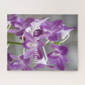Lila Orchids Kauai Hawaii Puzzle (Horizontal)