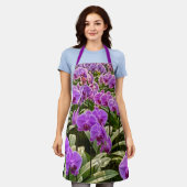 Lila-Orchis-Schürze Schürze (Getragen)