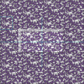 lila Origami-Tier Stoff (Kachel)