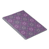Lila-Ornament Notizblock (Rechte Seite)