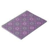 Lila-Ornament Notizblock (Linke Seite)