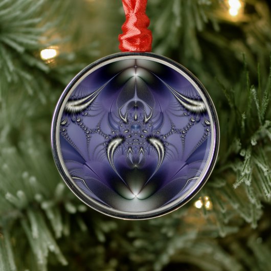 Lila-Ornament Ornament Aus Metall (Baum)