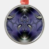 Lila-Ornament Ornament Aus Metall (Vorne)
