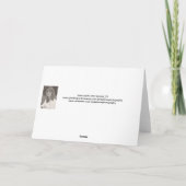 Lila Ornamente Feiertagskarte (Rückseite)