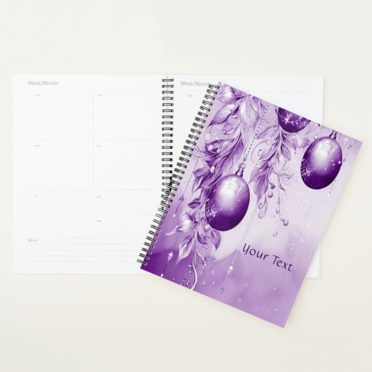 Lila Ornamente Weihnachten Planer (Anzeige)
