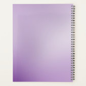 Lila Ornamente Weihnachten Planer (Rückseite)