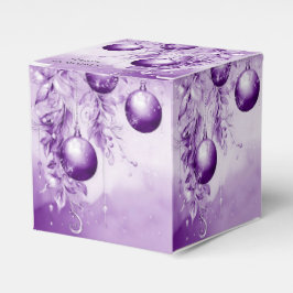 Lila Ornamente Weihnachtsfeiertage Geschenkboxen Geschenkschachtel