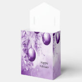 Lila Ornamente Weihnachtsfeiertage Geschenkboxen Geschenkschachtel (Geöffnet)