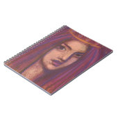 Lila Ost-Orient-Girl Notizblock (Linke Seite)