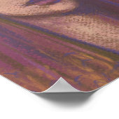 Lila Ost-Orient-Girl Poster (Ecke)