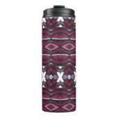 Lila Osteo Ikat Thermosbecher (Vorderseite)