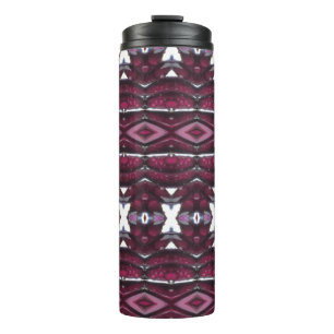 Lila Osteo Ikat Thermosbecher