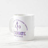 Lila Osteopathisches Studium Kaffeetasse (Vorderseite Links)