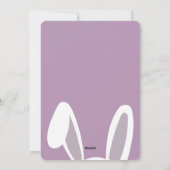 Lila Ostereier 4 Fotos Kollage Feiertagskarte (Rückseite)