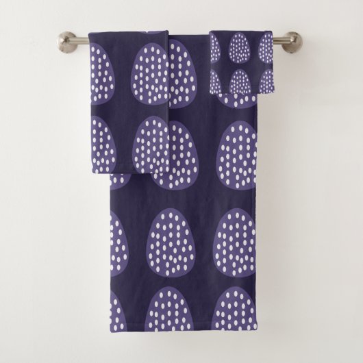 Lila Ostereier Badhandtuch Set (Insitu)