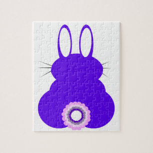Lila Osterhase, 110 Stück, Puzzle Jigsaw