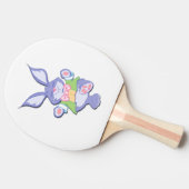 Lila Osterhase Tischtennis Schläger (Seitenansicht)