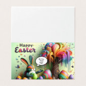 Lila OsterHippo (Außenseite Aufgefaltet)