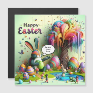 Lila OsterHippo Magnetkarte