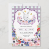 Lila Ostern Sonniger Frühling Ostereier Jagd Einladung (Vorderseite)