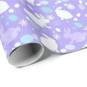 Lila Ostersonnenpapier Geschenkpapier (Rolleneckpunkt)