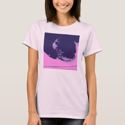 Lila Otter T-Shirt (Vorderseite)
