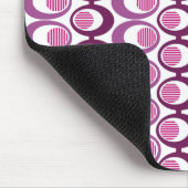 Lila Oval-Streichungen Mousepad (Ecke)