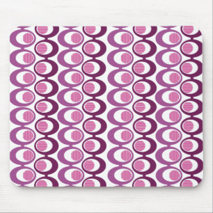 Lila Oval-Streichungen Mousepad
