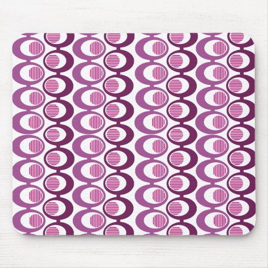 Lila Oval-Streichungen Mousepad (Vorne)