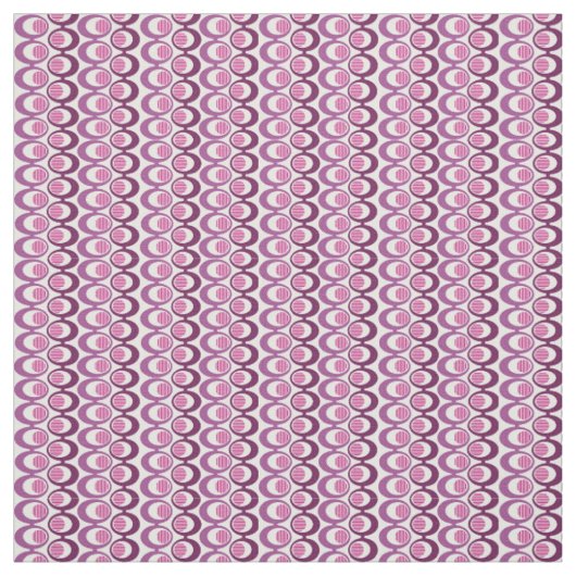 Lila Oval-Streichungen Stoff (Muster)