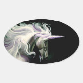 Lila Ovaler Aufkleber (Vorderseite)