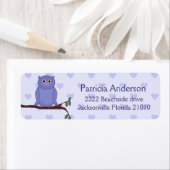 Lila Owl Address Labels (Insitu)
