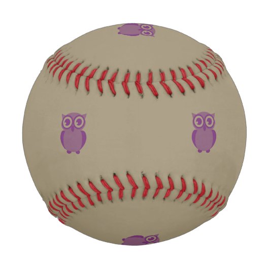 Lila Owl Baseball (Vorderseite)
