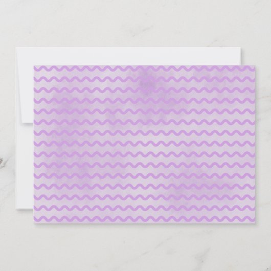 Lila Owl Floral Dankeschön Karte (Rückseite)