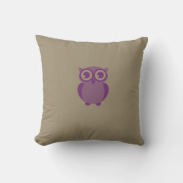 Lila Owl Kissen