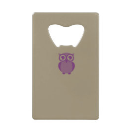 Lila Owl Kreditkarte Flaschenöffner