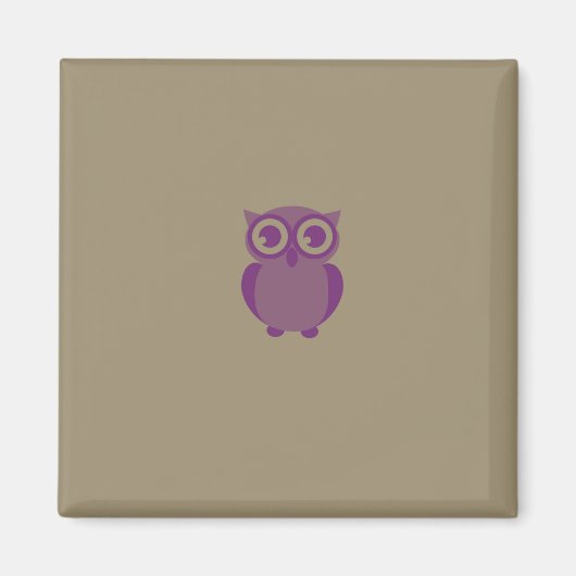 Lila Owl Magnet (Vorne)